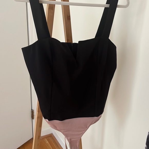 NWOT Amanda Uprichard Spandex Bodysuit with Snaps - Picture 2 of 9